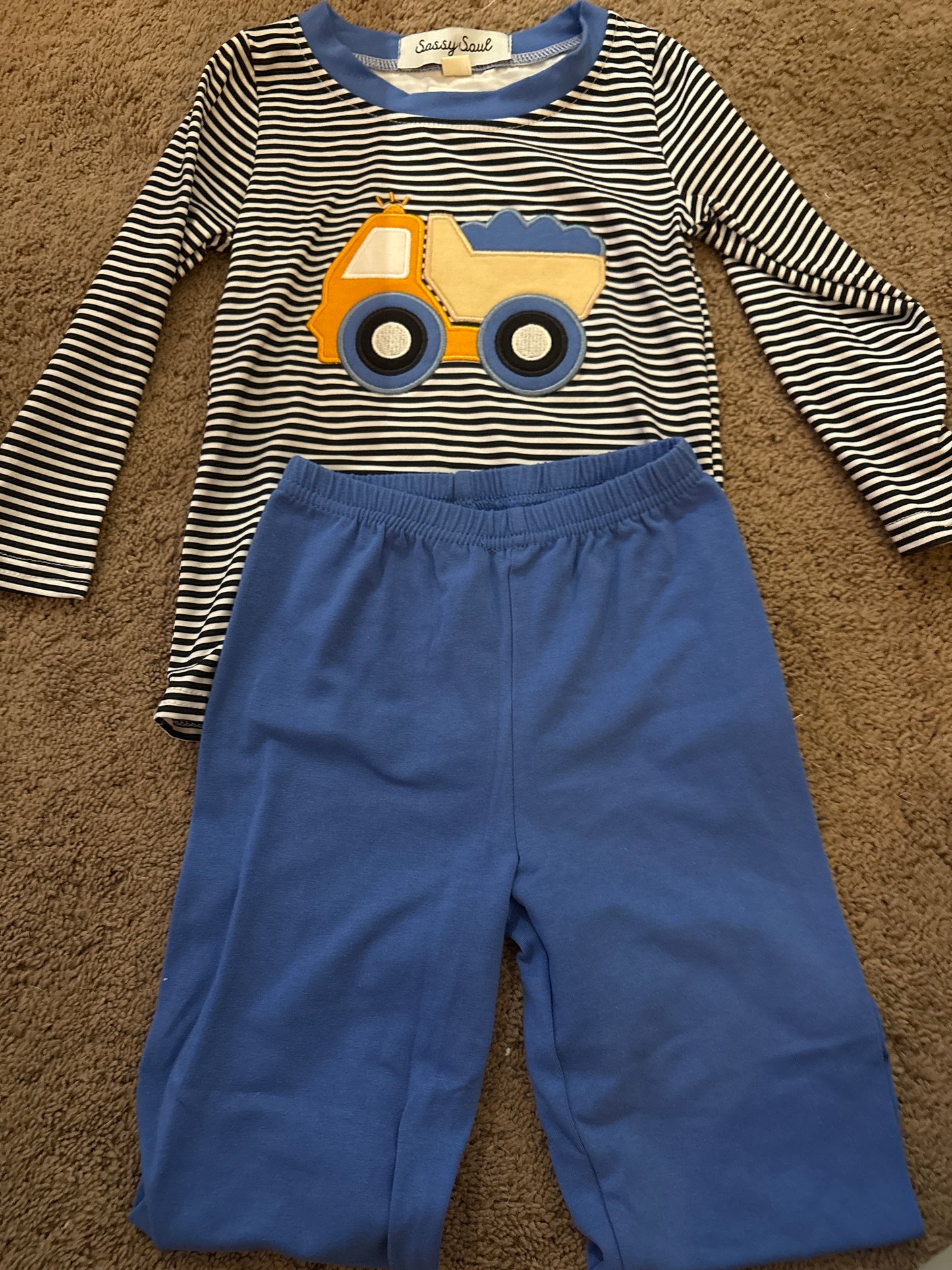 Blue Truck Pant Set