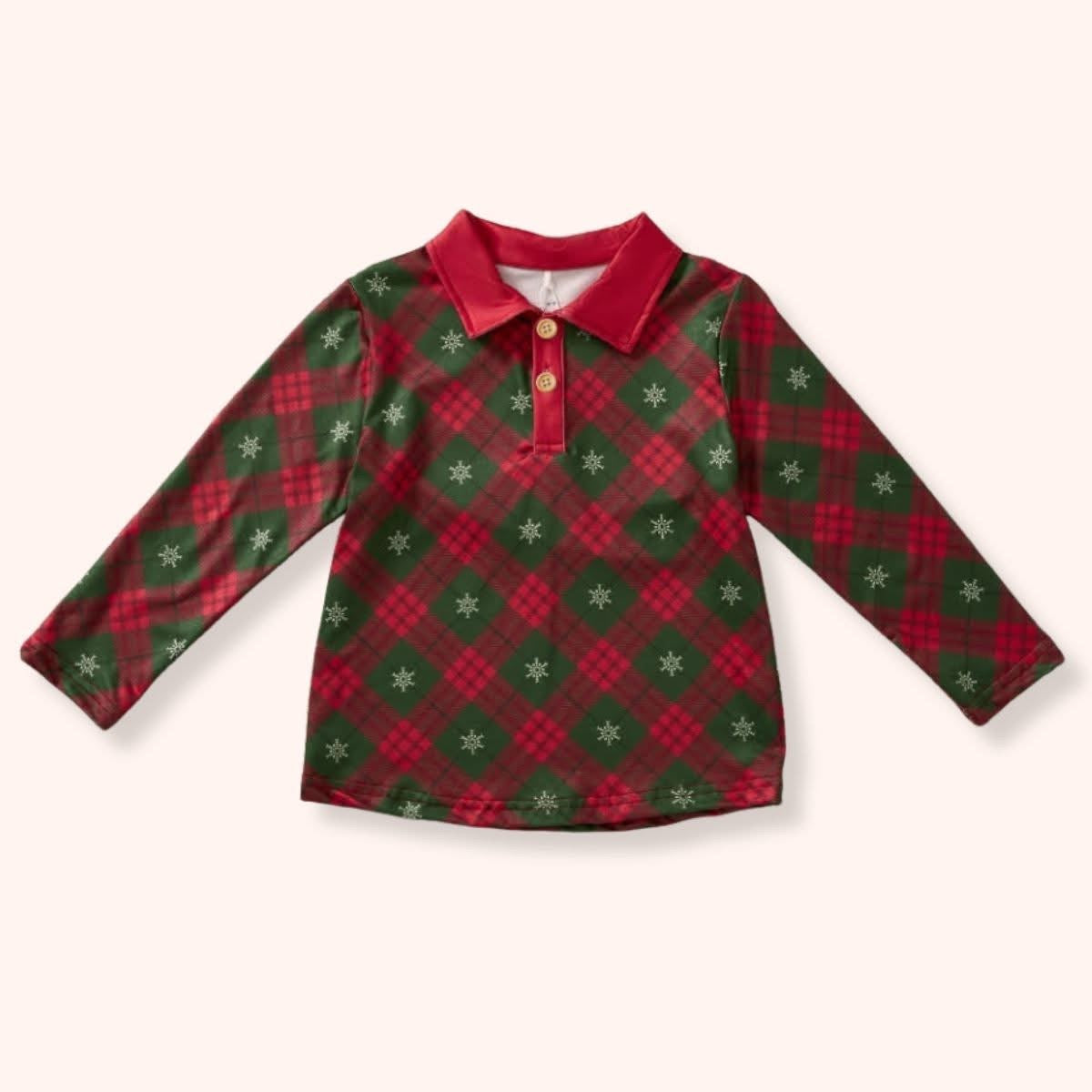 Christmas Plaid- Boy Shirt