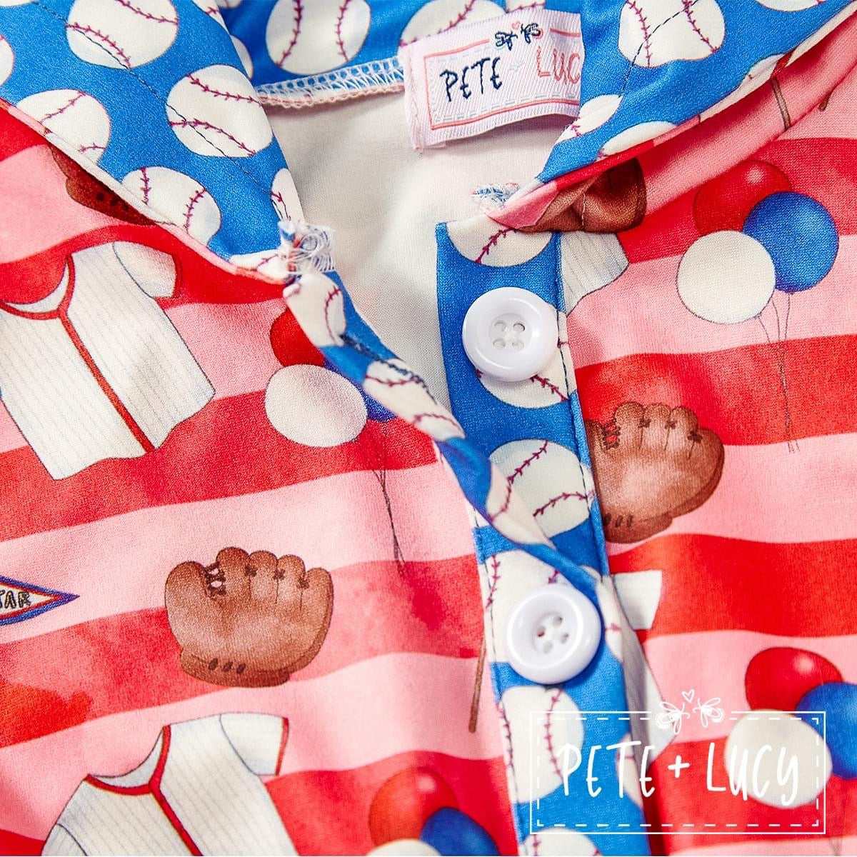 Batter, Batter! Girl Infant Romper