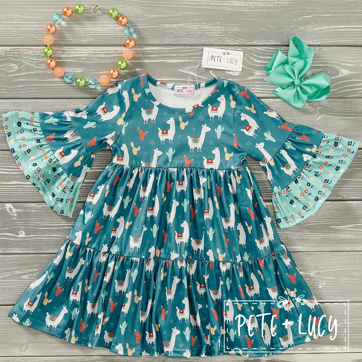 Floral Llama Dress