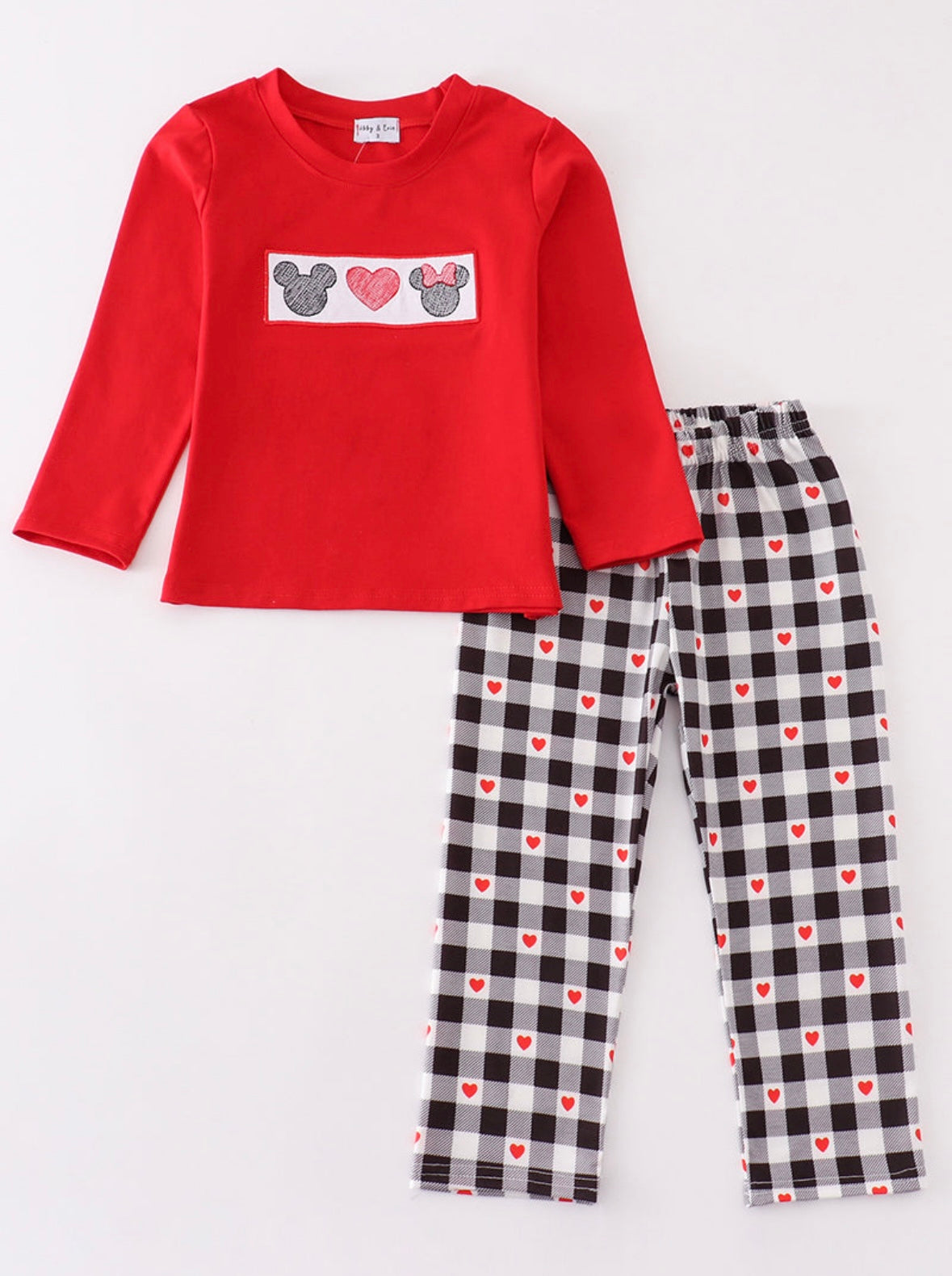 Red Heart Mickey Pant Set