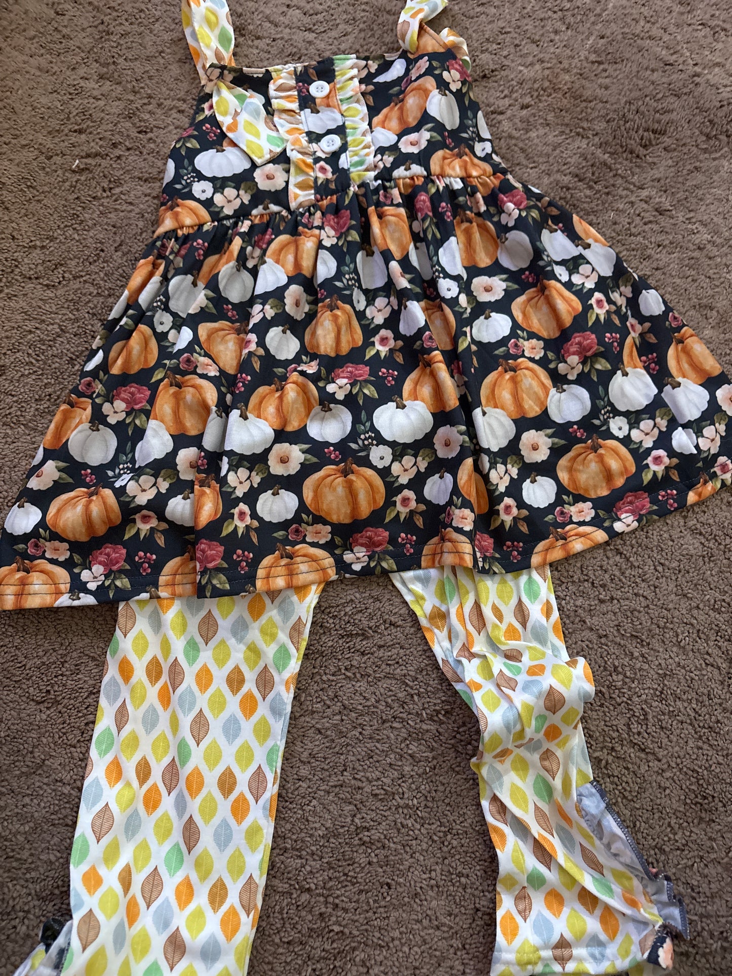Pumpkin Tie Top