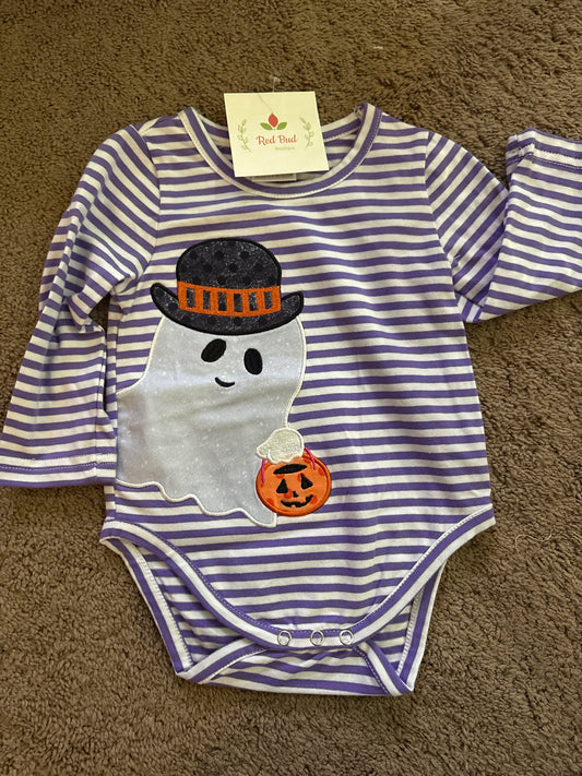 Purple Ghost Romper