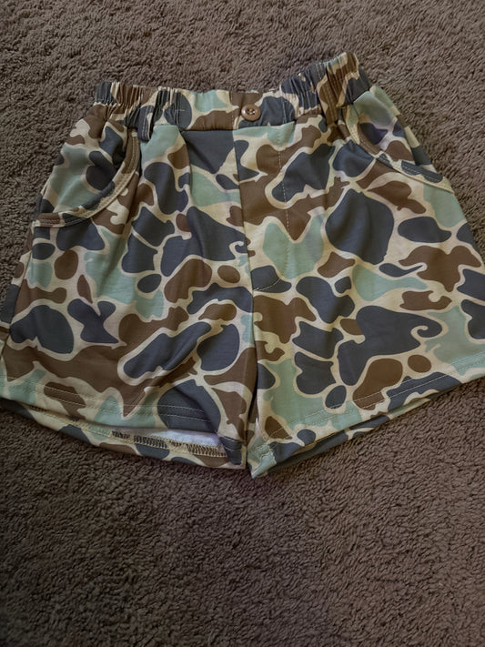 Green Camo Shorts
