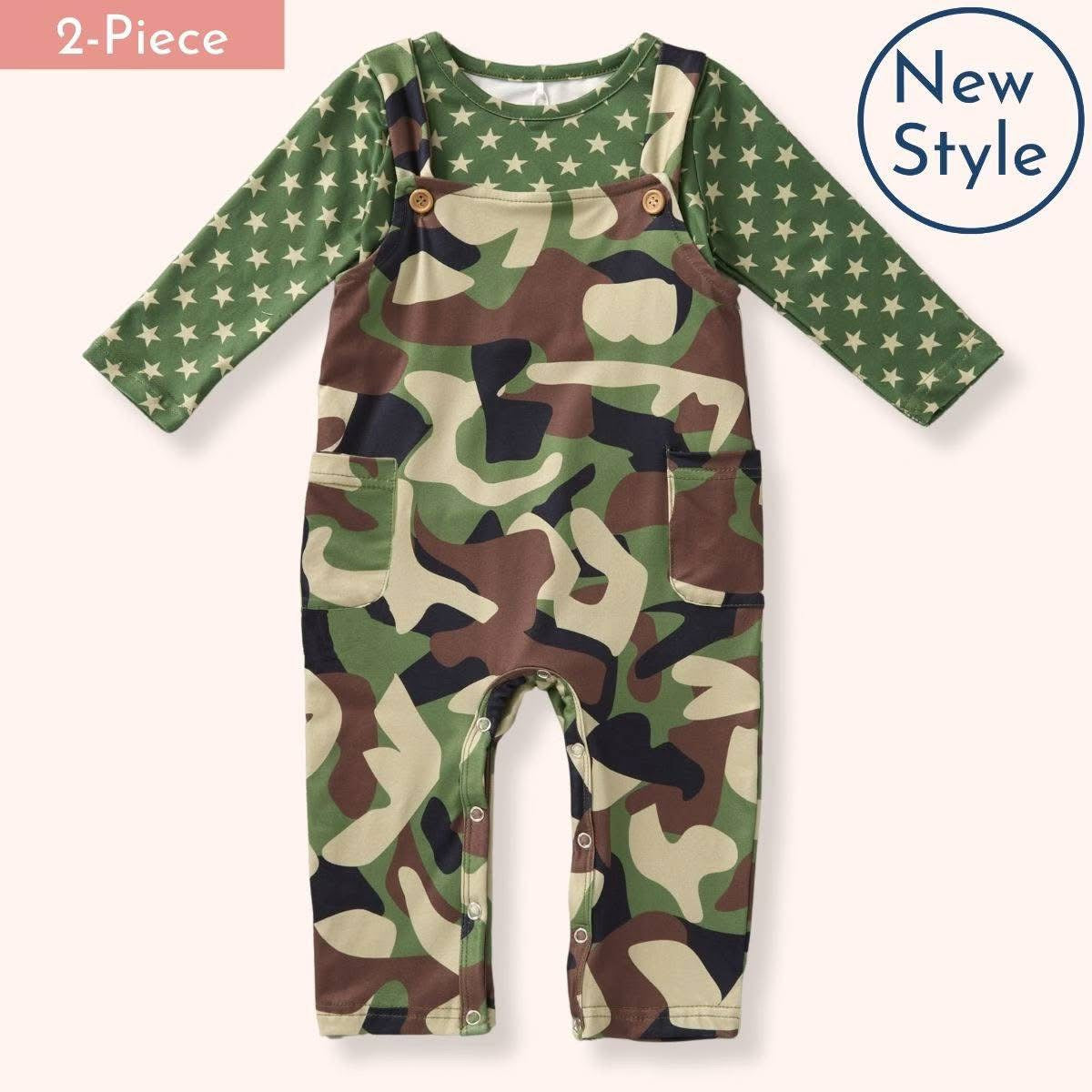 Camo Crew Romper