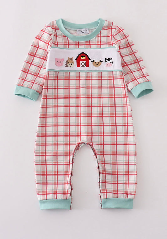 Red Farm Romper