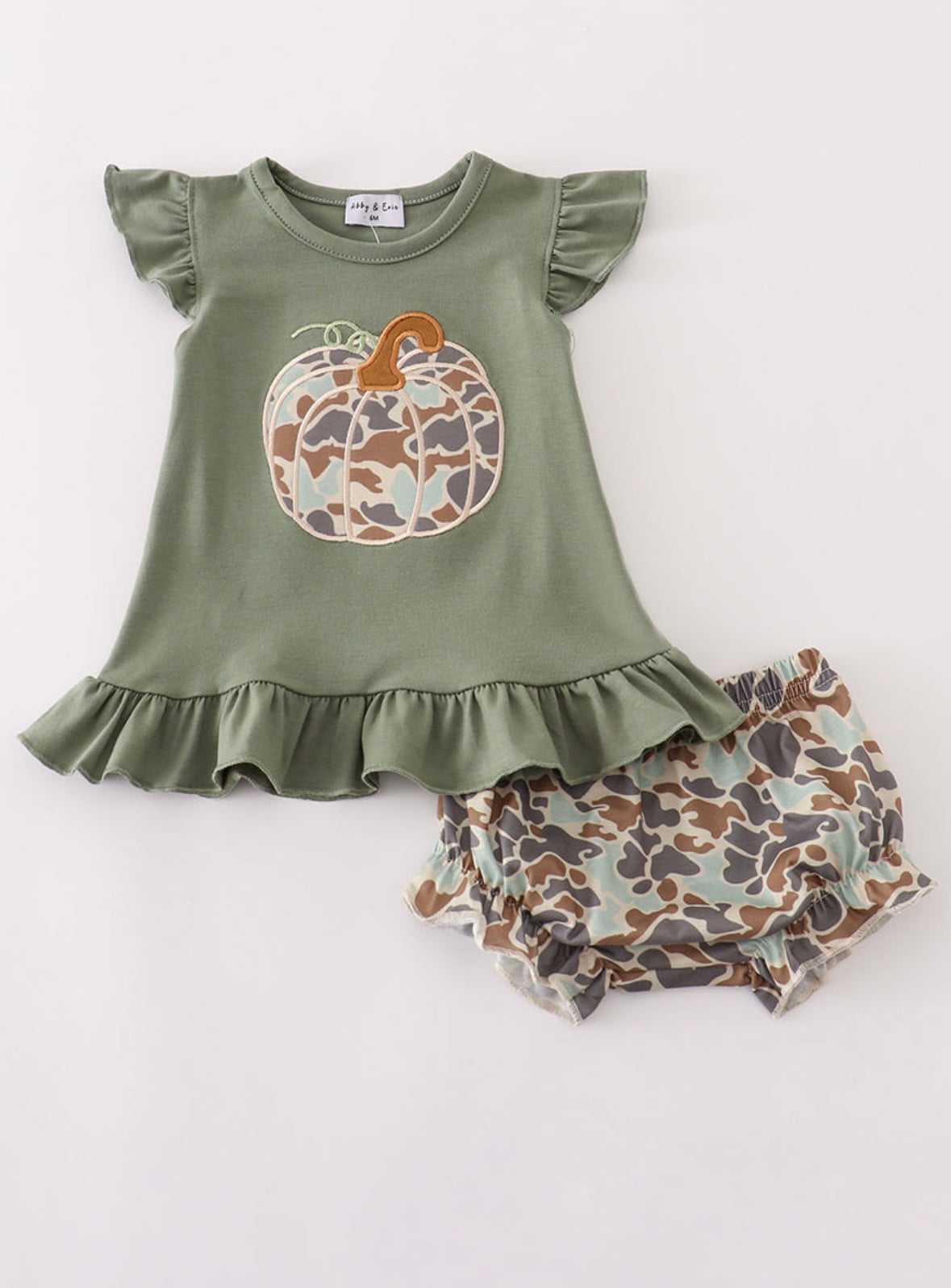 Camo pumpkin bloomer set