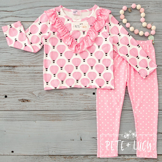 Pink Balloons Pant Set