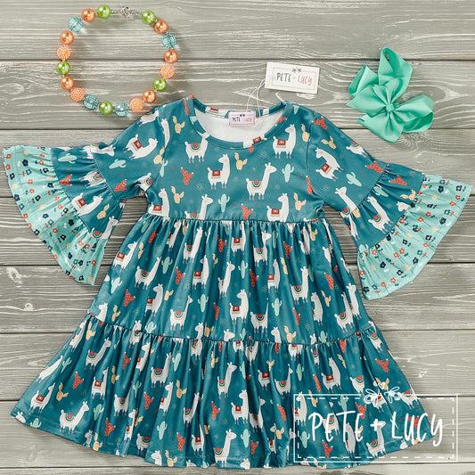 Floral Llama Dress