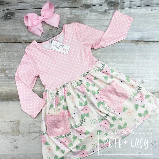 Shabby chic rose dress