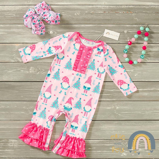 Pink Christmas Romper