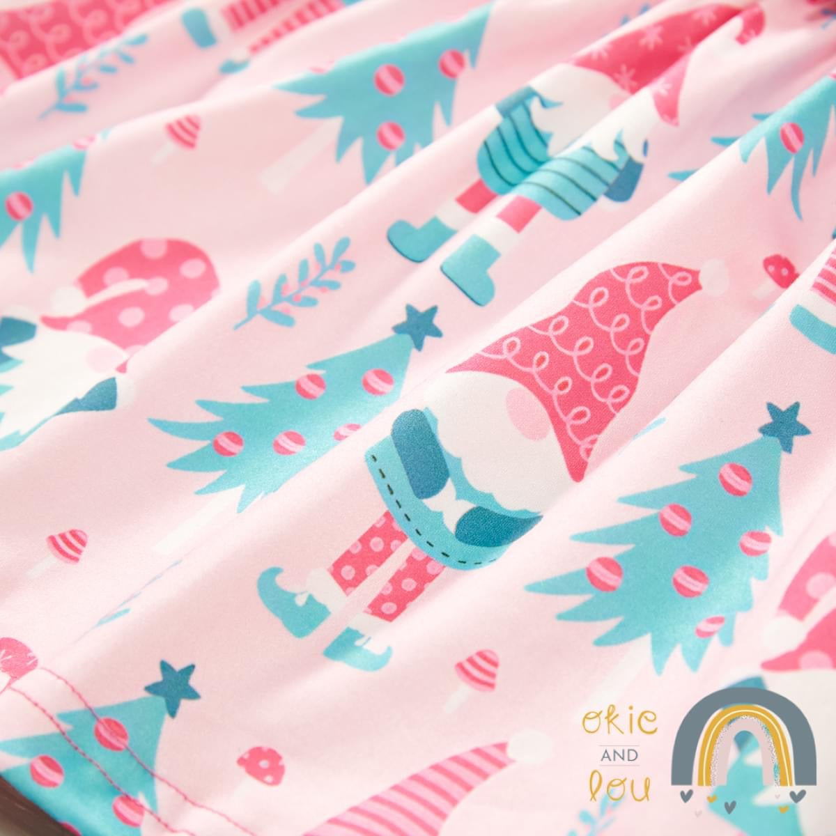 Pink Christmas Pant Set