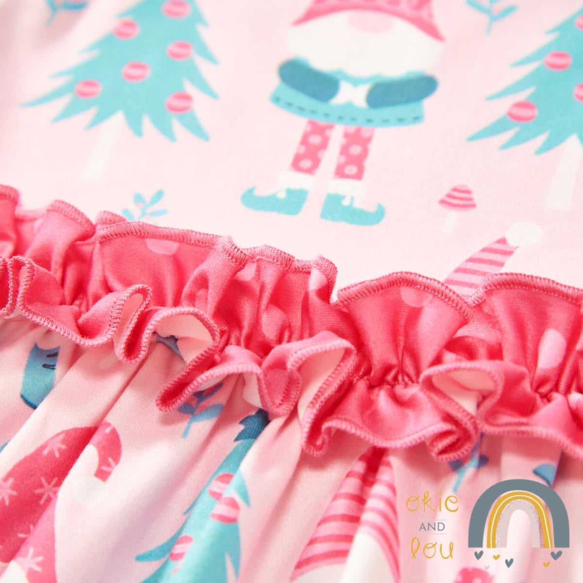 Pink Christmas Pant Set